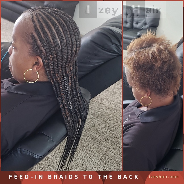 Feed in Braids to the Back - Izey Hair - Las Vegas, NV