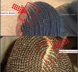 Feed-in Braids vs. Regular Cornrows. What's the Difference?