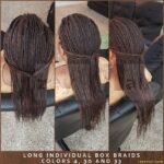 Long Individual Box Braids 2019 - Colors 4, 30 and 33 - Las Vegas, NV - Izey Hair
