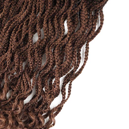 Color 1B and 30 -  Crochet Box Braids With Curly Ends 
