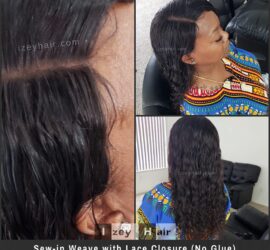 How to Sew In A Square 4x4 Closure Without Glue