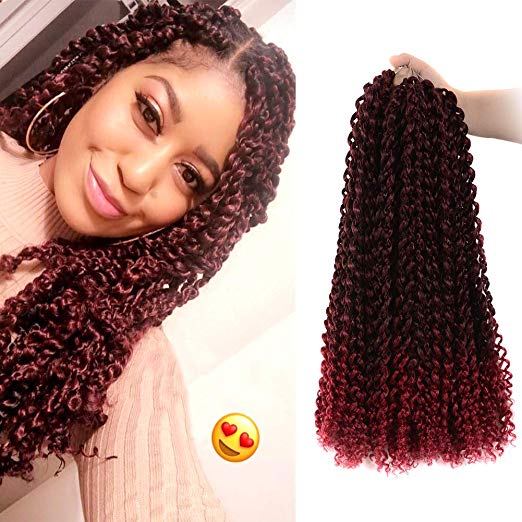 Passion Twist Hair (Color T1B/BUG - 18 inch - 6 packs)