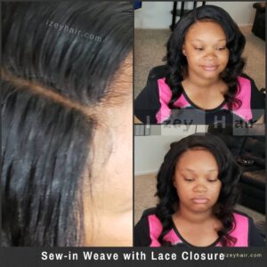 Sew-in Weave with Lace Closure. Plus, how to attach a weave closure ...
