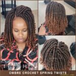 Ombre (Brown and Blond) Crochet Spring Twists
