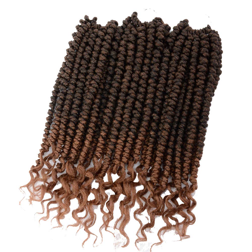 Ombre Crochet Spring Twists Brown and Gold Blond 