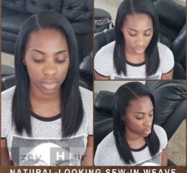 Natural-Looking Sew-in Weave Natural Black
