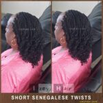 Short Senegalese Twists Curled with Flexirods