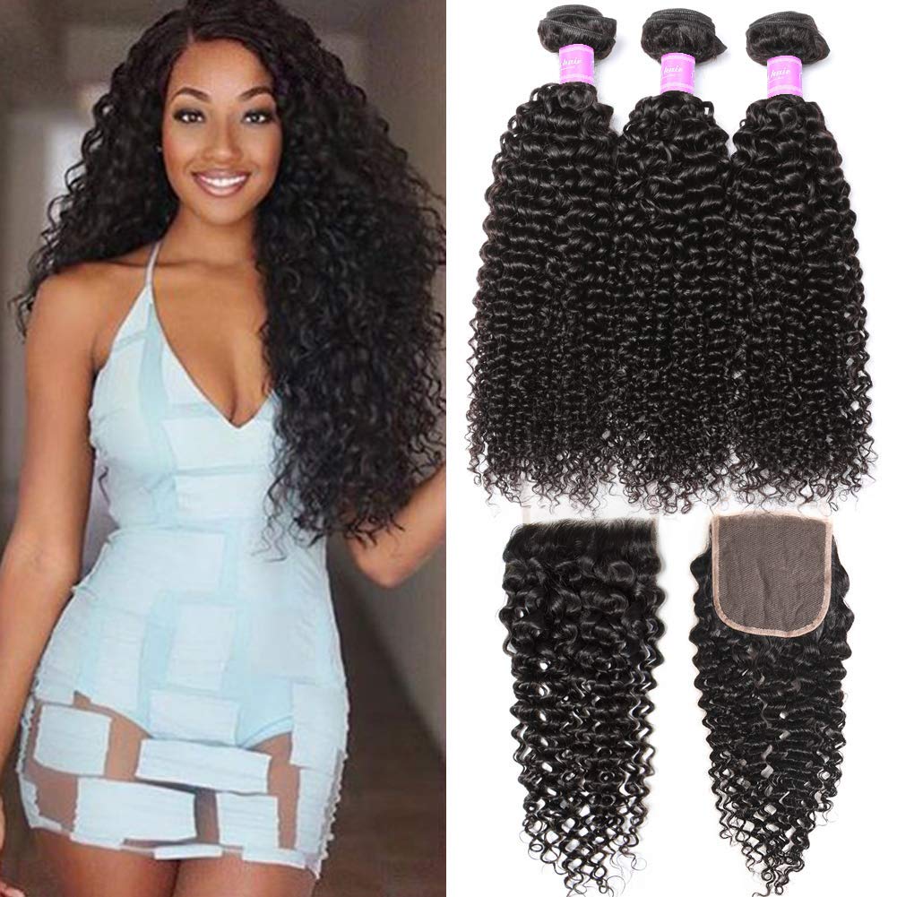 Curly Weave with lace closure