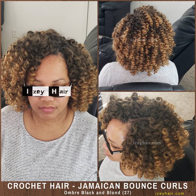 Jamaican Bounce Curls (Ombre Black and Blond 27)