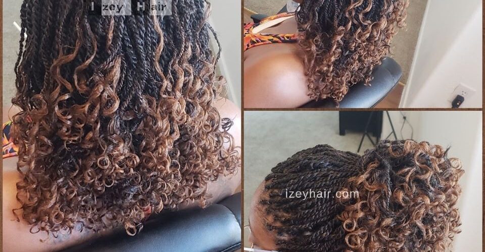 2 30 Ombre Senegalese Twists - Curly Ends