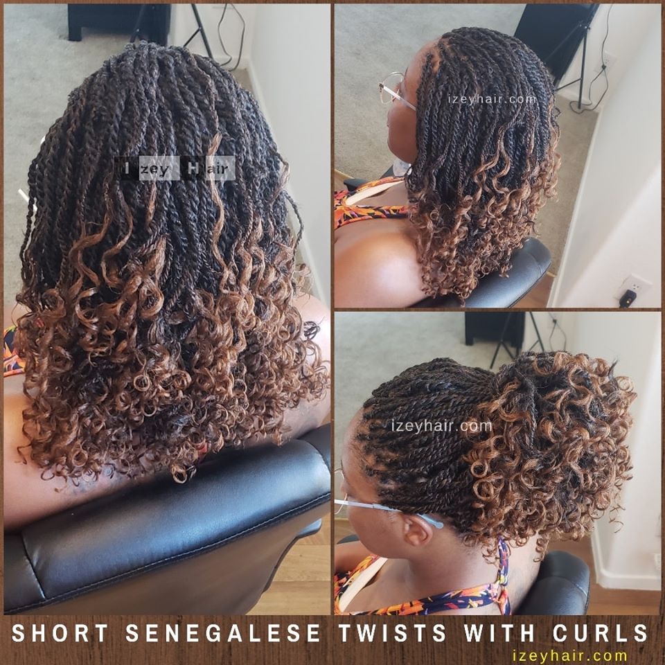 2 30 Ombre Senegalese Twists - Curly Ends