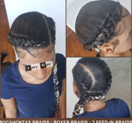 Pocahontas Braids, Boxer Braids, French Braids, 2 Braids