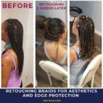 Retouching Braids For Aesthetics and Edge Protection