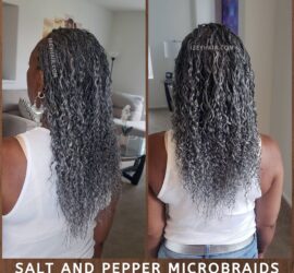 Salt and Pepper Braids Microbraids
