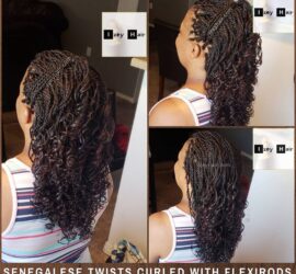 Small Curly Senegalese Twist Curled With Flexirods