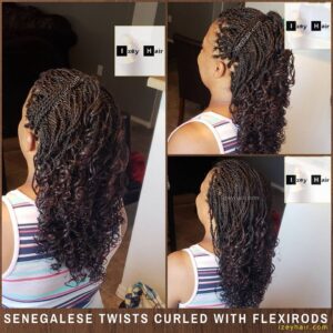 Small Curly Senegalese Twist Curled With Flexirods