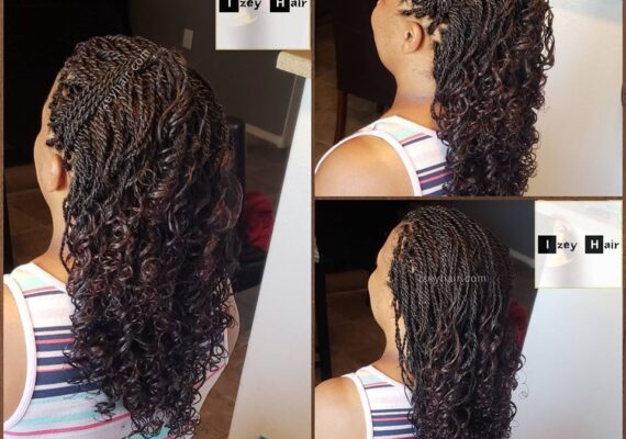 Small Curly Senegalese Twist Curled With Flexirods