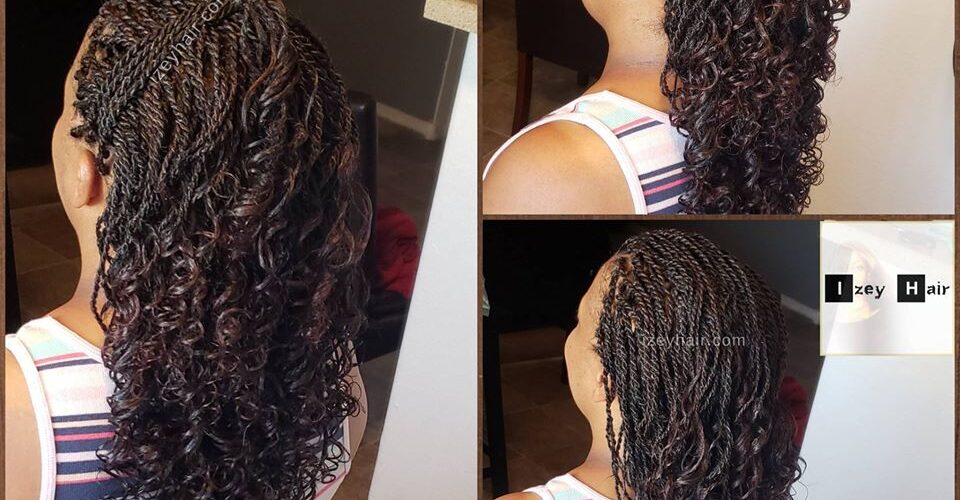 Small Curly Senegalese Twist Curled With Flexirods