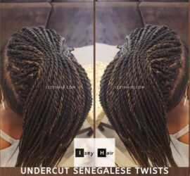 Undercut Braids - Senegalese Twists
