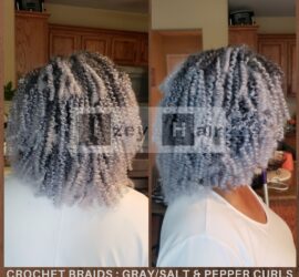 Crochet Braids - Gray/Salt and Pepper Curls