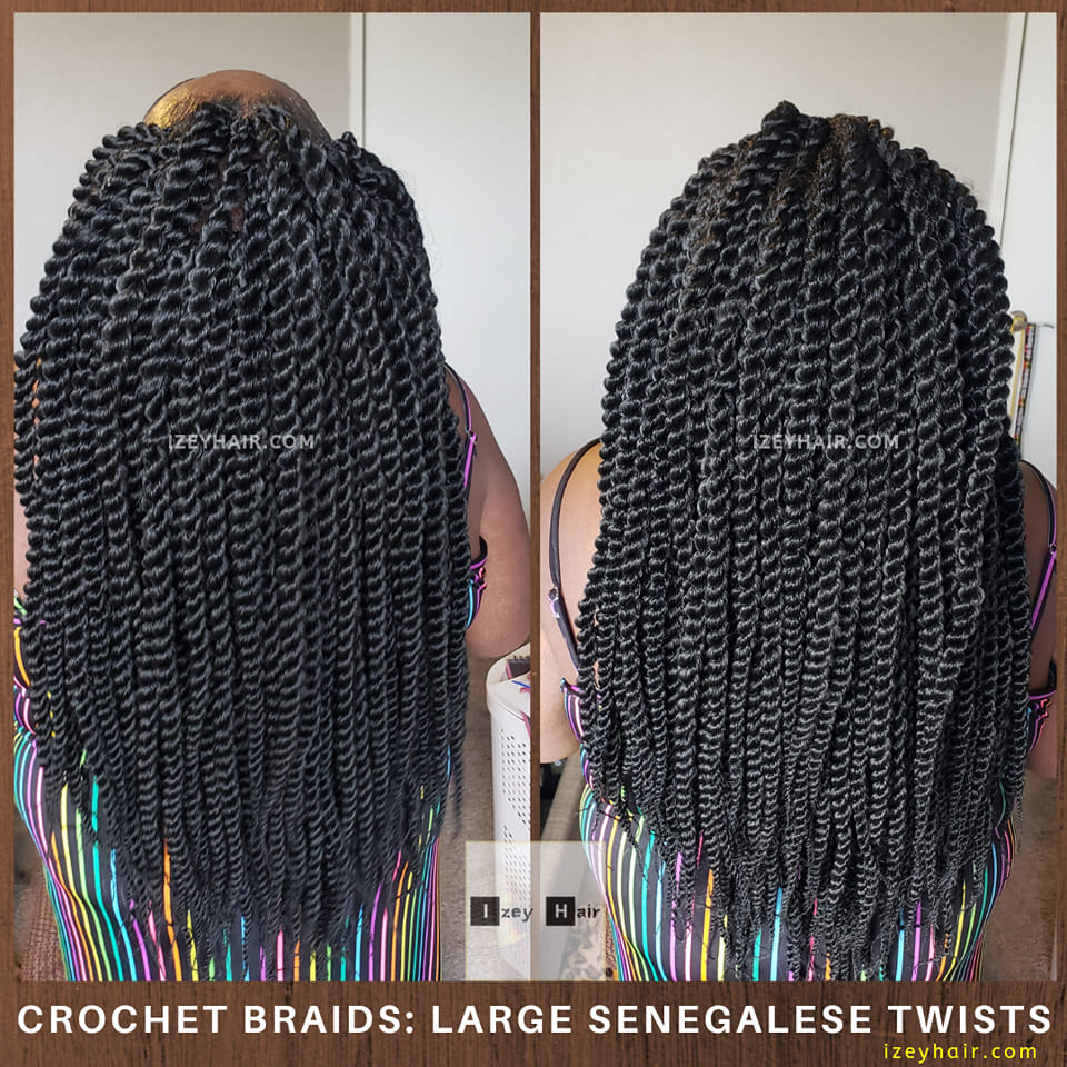 Crochet Braids - Large Senegalese Twists