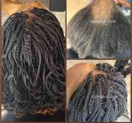 Crochet Braids for Alopecia Installed with Net and Closure