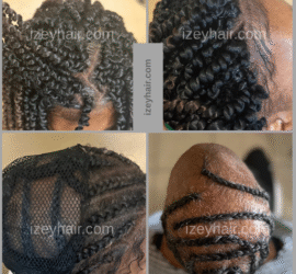 Crochet Braids for Alopecia with Net and Lace Closure