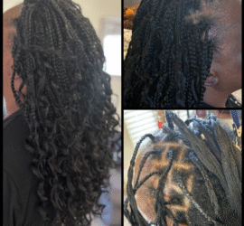 Crochet With Individual Plaits for Short Hair