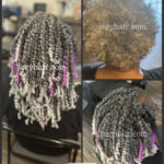 Crochet Braids - Beautiful Salt and Pepper Passion Twist