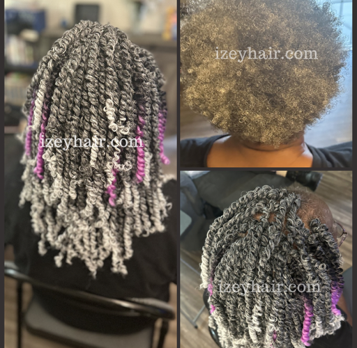 Crochet Braids - Beautiful Salt and Pepper Passion Twist