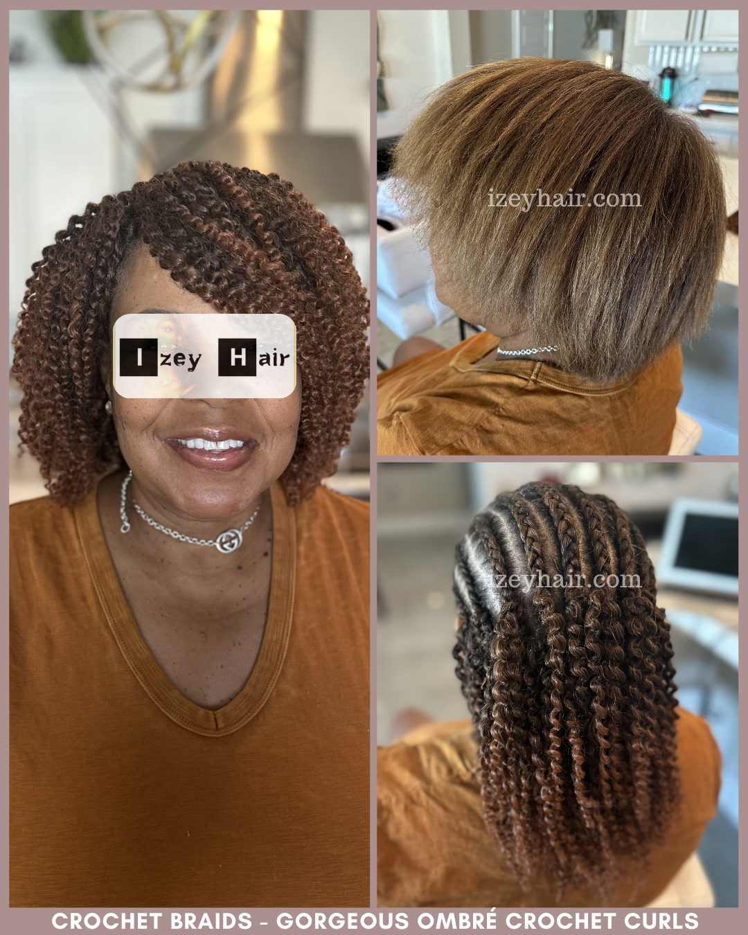 Crochet Braids - Gorgeous Ombré Crochet Curls] 