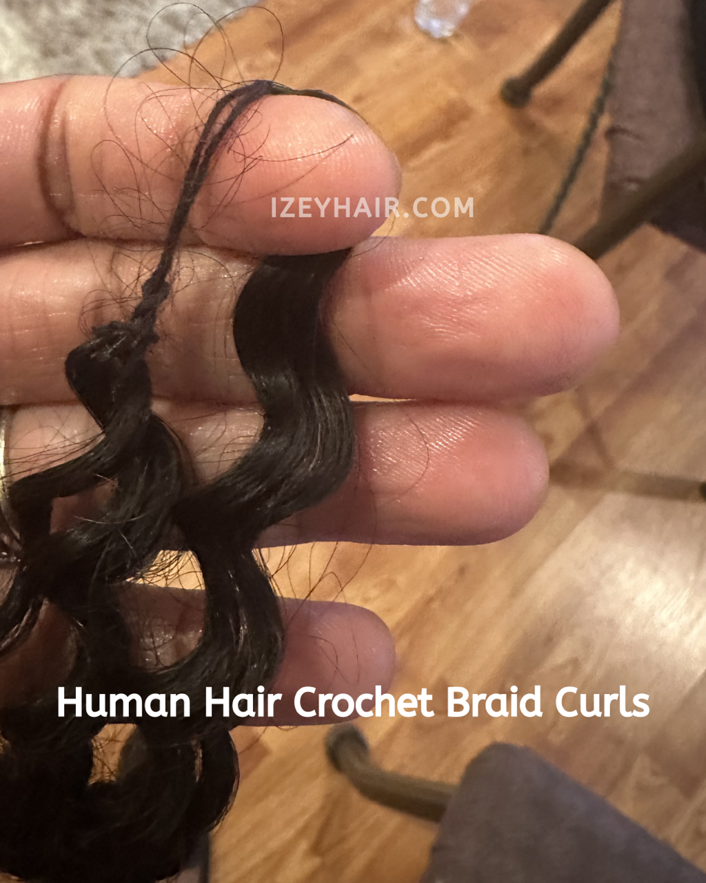 Human Hair Crochet Braids to conceal Alopecia