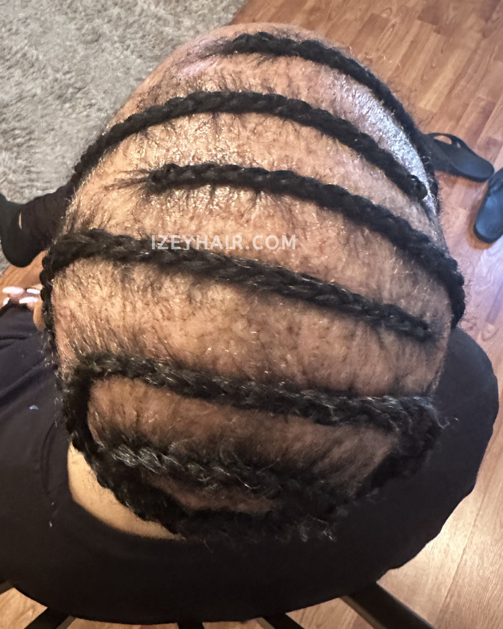 Human Hair Crochet Braids to conceal Alopecia