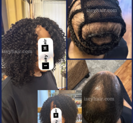 Human Hair Crochet Braids to conceal Alopecia
