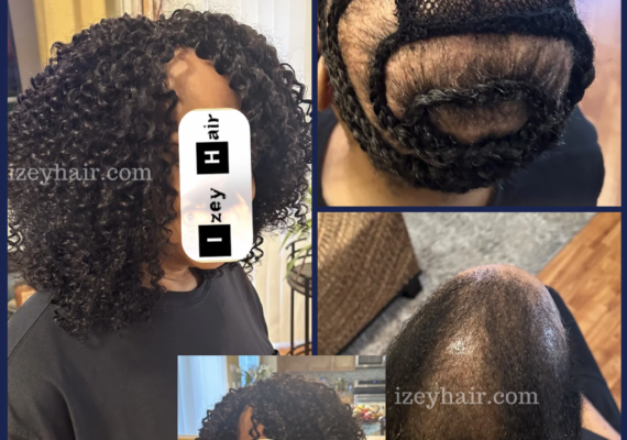 Human Hair Crochet Braids to conceal Alopecia